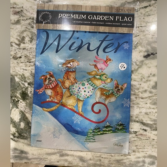 Creekside Garden Flag “Sled Dogs” - Picture 2 of 3